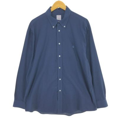 ブルックスブラザーズ 1818 ストライプ BDシャツ 刺繍ロゴ XXL ブルックスブラザーズ 1818 ストライプ BDシャツ 刺繍ロゴ XXL