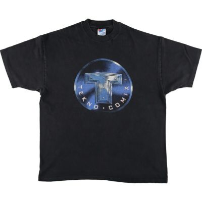 古着 90年代 ヘインズ Hanes TEKNO COMIX テクノコミックス アドバタイジングTシャツ USA製 メンズXL相当 ヴィンテージ /eaa486908 【中古】 【240909】