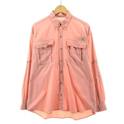 古着 JAMリメイク ルーズトップス コロンビア Columbia SUPER BAHAMA PFG チェック柄 長袖 ボタンダウン フィッシングシャツ  メンズL /eaa329970 【中古】 【230428】 【SS2406】 | 古着屋JAM（ジャム）