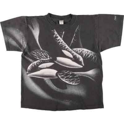 古着 90年代 TURNER 大判プリント シャチ柄 アニマルTシャツ USA製 メンズL相当 ヴィンテージ /eaa527092 【中古】 【250315】