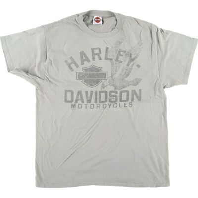 古着 ハーレーダビッドソン Harley-Davidson Hanes ヘインズ 鷲柄 イーグル柄 モーターサイクル バイクTシャツ メンズL相当 /eaa527919 【中古】 【250315】