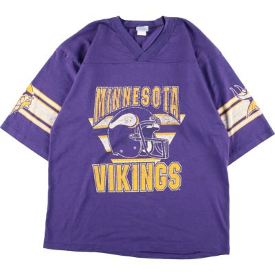 古着 NFL MINNESOTA VIKINGS ミネソタバイキングス フットボール七分袖