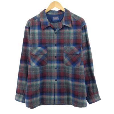 古着 70年代 ペンドルトン PENDLETON ボードシャツ チェック柄 ウール