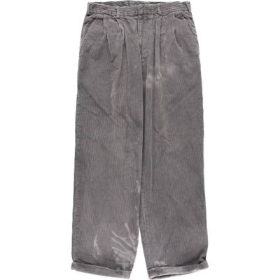 90s-00s PERRY ELLIS レーヨン　スラックス　ブラック 古着 90～00年代 ペリーエリス PERRY ELLIS ツータック