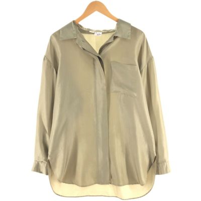 古着 チコズデザイン CHICOS DESIGN マオカラー 長袖 シルク