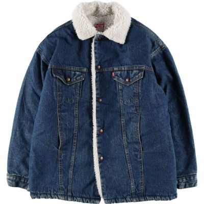 1980年代リーバイスブラックボア✖︎ブラックデニムボアGジャン 80s Levis リーバイス ブラックデニム ボアジャケット 4ポケット