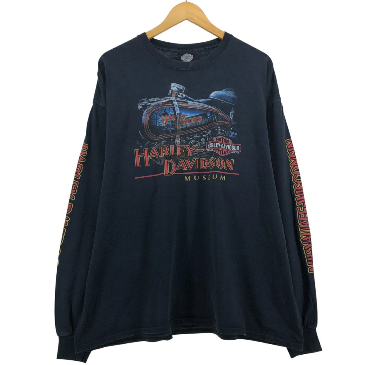 古着 ハーレーダビッドソン Harley-Davidson モーターサイクル ロングT