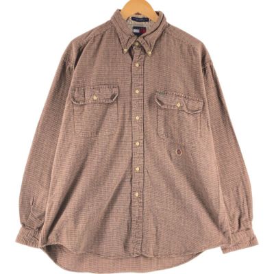 古着 90～00年代 トミーヒルフィガー TOMMY HILFIGER 長袖 ボタン