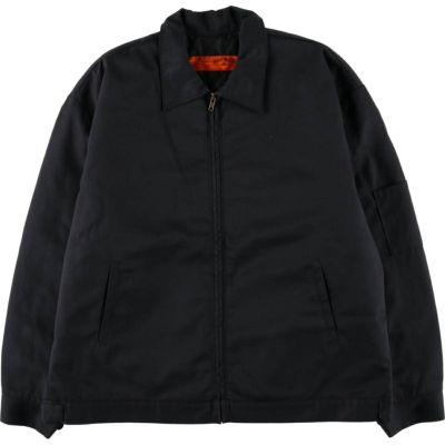 Schott】ジップアップジャケット 赤タグ 黒 古着used 6TAS1 Schott