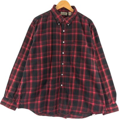 古着 90年代 エルエルビーン L.L.Bean 長袖 ボタンダウン ライト