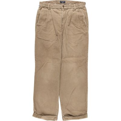 00s DOCKERSドッカーズ ツータックスラックスショーツ アイボリーW32 古着 DOCKERS KHAKIS ツータック チノショーツ ショートパンツ