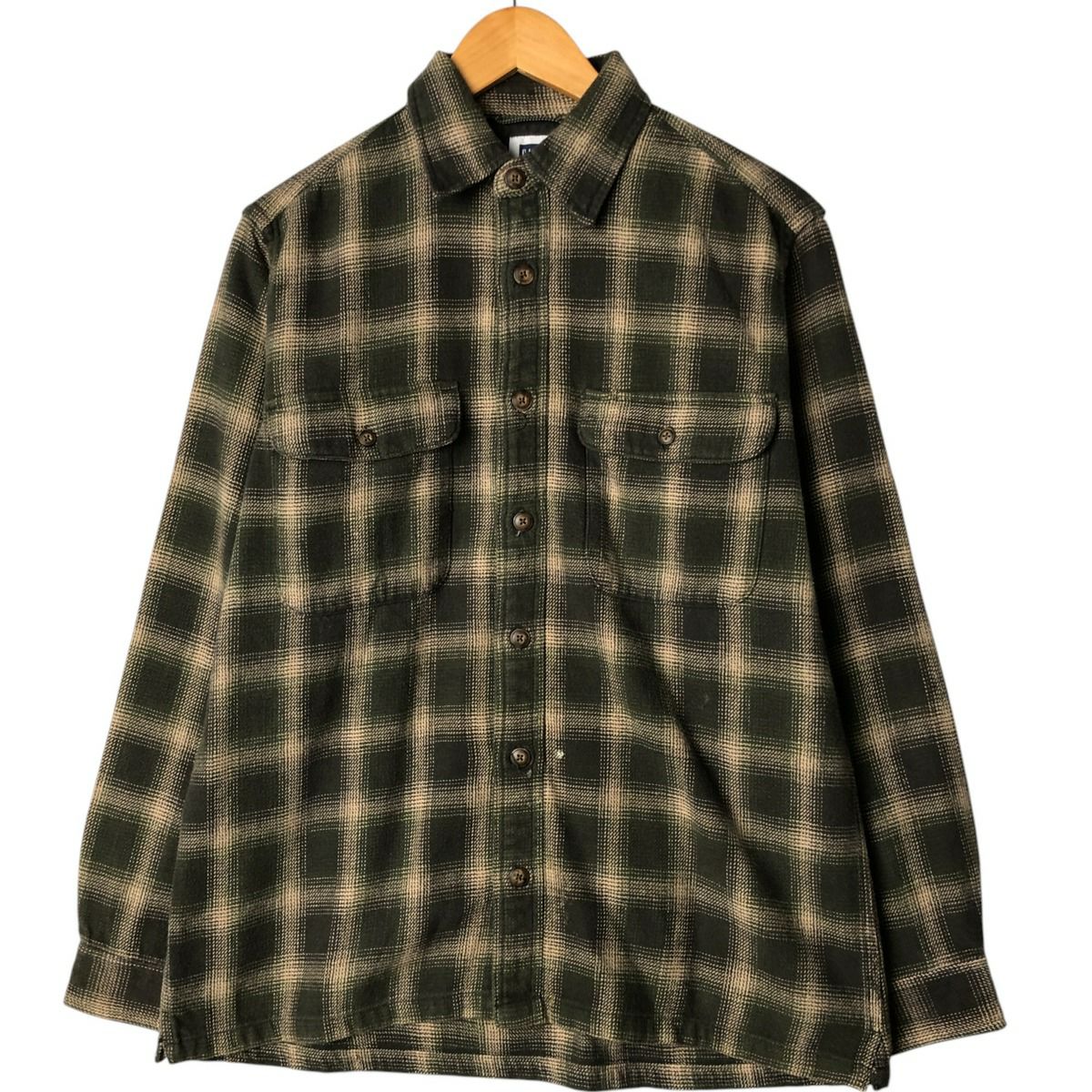 古着 90～00年代 ギャップ GAP FACTORY STORE オンブレチェック 長袖  