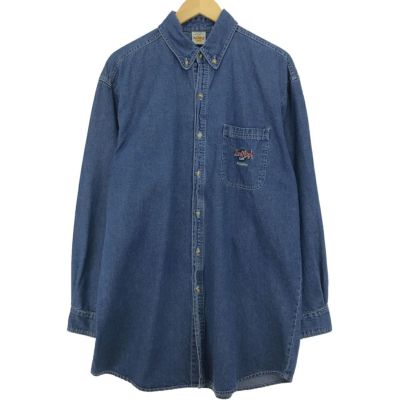 今年人気のブランド品や 古着 ハードロックカフェ HARD ROCK CAFE 長袖 デニムシャツ シャツ+ブラウス(長袖+七分)