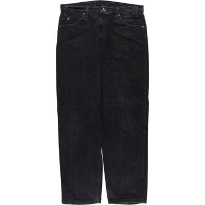 リーバイス 550 ブラック デニム ワイドテーパード 古着 90年代 リーバイス Levis 550 RELAXED FIT ブラックデニム