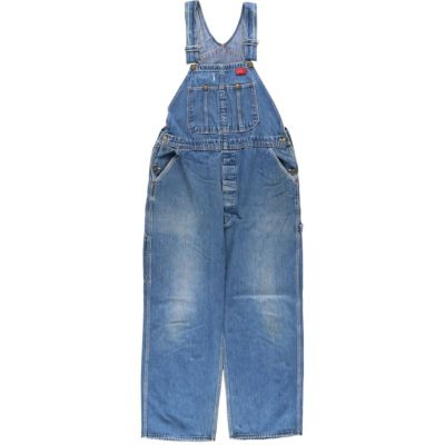 80s USA製 W38 Dickies ディッキーズ オーバーオール デニム 80's 