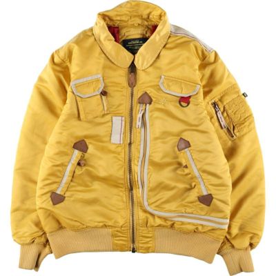 古着 民間品 アルファ ALPHA 中綿入り ミリタリー フライトジャケット メンズXXL相当 /eaa510818 【中古】 【250119】
