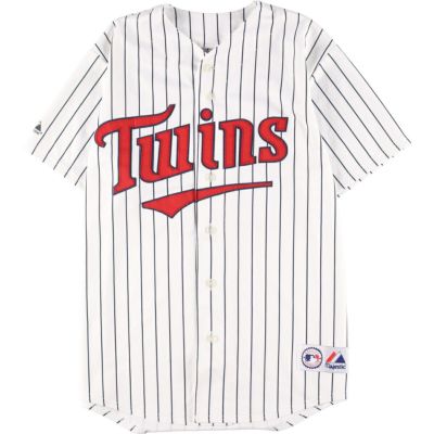 刺繍生産国TRUE FAN MLB MINNESOTA TWINS ミネソタツインズ ゲームシャツ ベースボールシャツ メンズXL /eaa321758