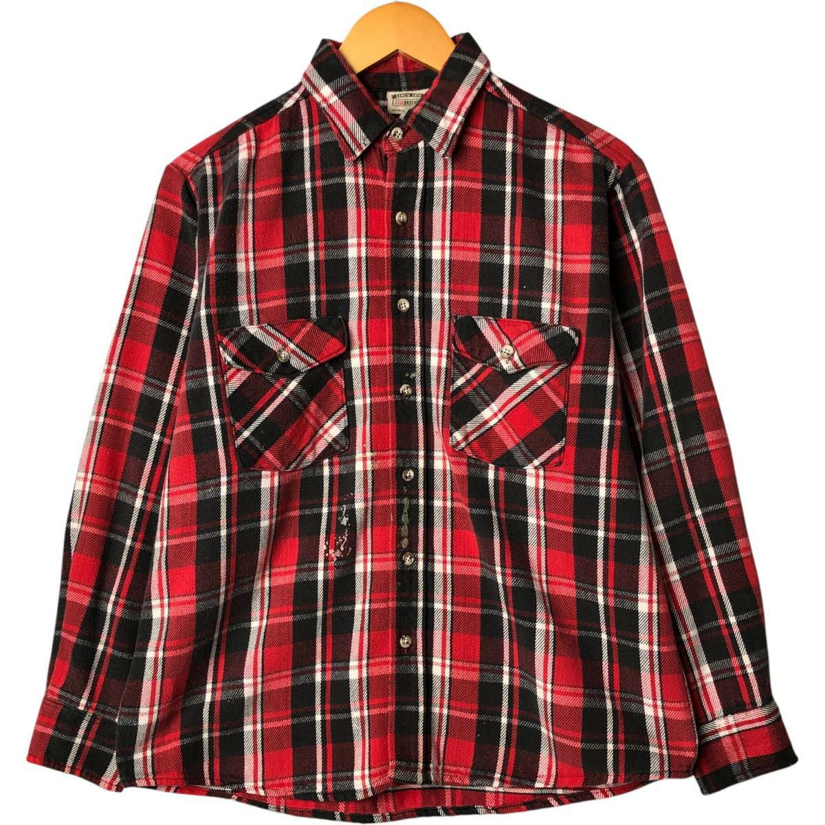 古着 90年代 ファイブブラザー Five Brother ヘリンボーン 長袖  