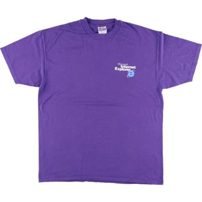 古着 ヘインズ Hanes Microsoft アドバタイジングTシャツ USA製 メンズXL相当 /eaa528357 【中古】 【250318】