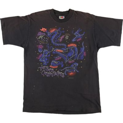 古着 00年代 フルーツオブザルーム FRUIT OF THE LOOM 星座 プリントTシャツ メンズL相当 /eaa528032 【中古】 【250319】