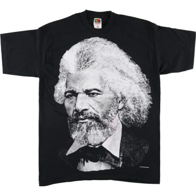 古着 00年代 フルーツオブザルーム FRUIT OF THE LOOM FREDERICK DOUGLASS フレデリックダグラス 大判プリント 偉人Tシャツ メンズL相当 /eaa528036 【中古】 【250319】