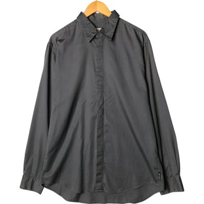 ARMANI COLLEZIONI リネン 長袖シャツ L パープル 極美品 acmzt_3.jpg