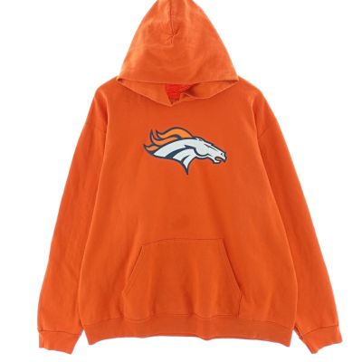古着 NFL DENVER  BRONCOS デンバーブロンコス スウェットプルオーバーパーカー メンズXL相当 /eaa400091 【中古】 【240915】 ss2503_30