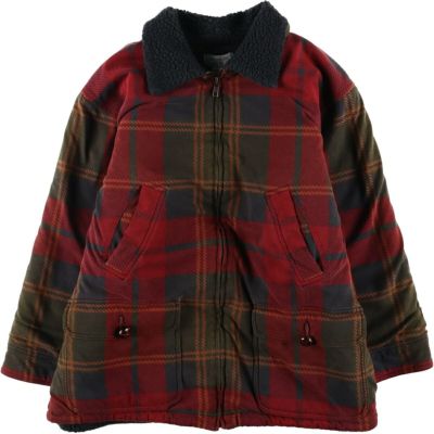 古着 ジョーンズニューヨーク JONES NEW YORK チェック柄 ボアジャケット レディースL相当 /eaa530210 【中古】 【250321】 【Elulu/エルル】