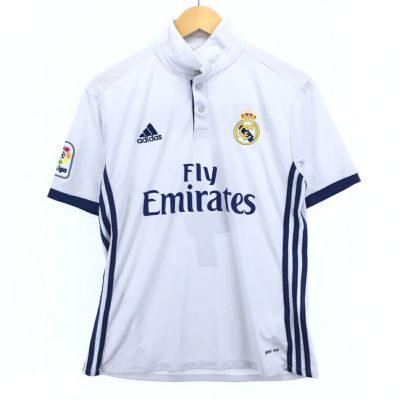 adidas アディダス レアルマドリード ユニフォーム 襟付き M 水色 レア adidas アディダス レアルマドリード ユニフォーム 襟付き M