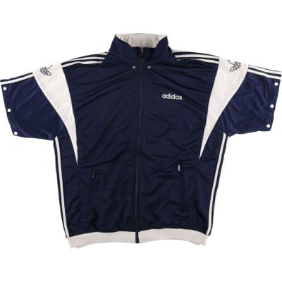 古着 90年代 アディダス adidas バックプリント 半袖 ジャージ