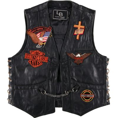 Harley Davidson ベスト ジレ 120周年記念レザーベスト メンズ