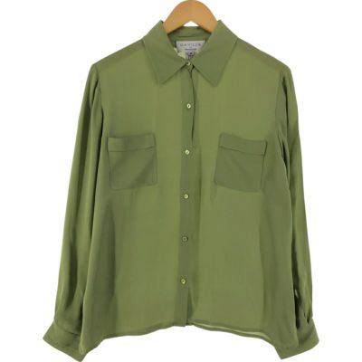 古着 CLIFFORD&WILLS 長袖 シルクシャツ レディースM相当