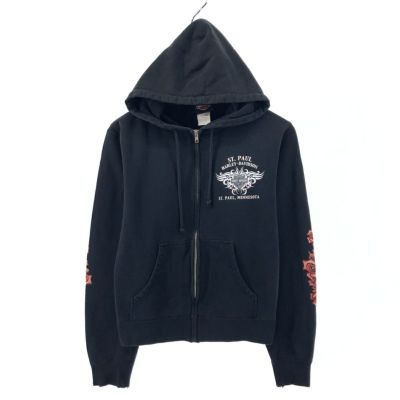 HARLEY DAVIDSONBLACK ZIPパーカー