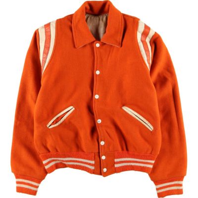 古着 50~60年代 The VARSITY SPORT SHOP SPORTSWEAR 袖革ウール