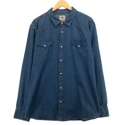 90s Levi'sリーバイス ブラックデニム ウエスタンシャツ M