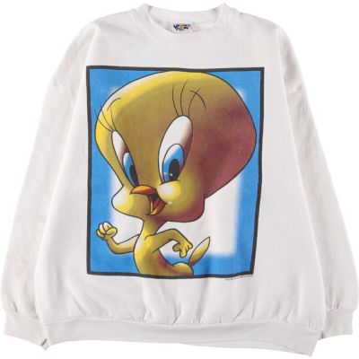 経典 古着 80年代 LOONEY TUNES ルーニーテューンズ シルベスター トレーナー+スウェット