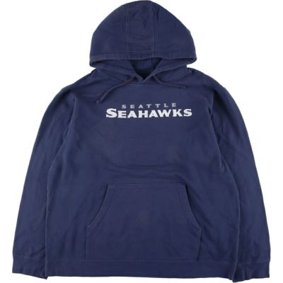 Majestic NFL SEATTLE SEAHAWKS シアトルシーホークス スウェットプルオーバーパーカー メンズM /eaa269358