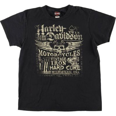 古着 ハーレーダビッドソン Harley-Davidson ドクロ柄 スカル柄