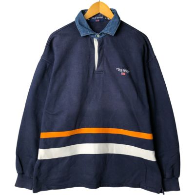 90's 初期 POLO SPORT ラガーシャツ ラルフローレン パープル 90's 初期 POLO SPORT ラガーシャツ ラルフローレン パープル 90