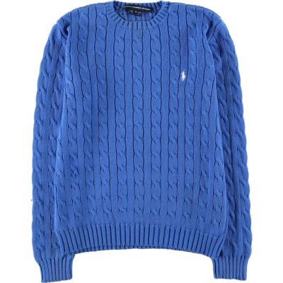 古着 ラルフローレン Ralph Lauren RALPH LAUREN SPORT ケーブル編み コットンニットセーター レディースS相当 /eaa583147 【中古】 【250922】 【Elulu/エルル】