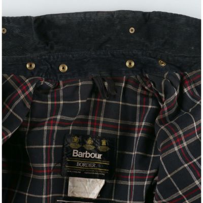 古着 80~90年代 バブアー Barbour BORDER ボーダー 旧3ワラント