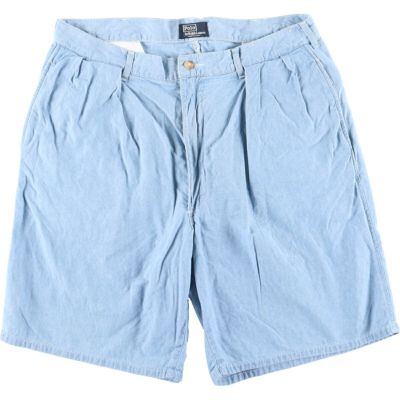 【RALPH LAUREN】プリーツ コットン ブレンド ショーツ コットン チノ ショートパンツ CWPOSHOR4G20063
