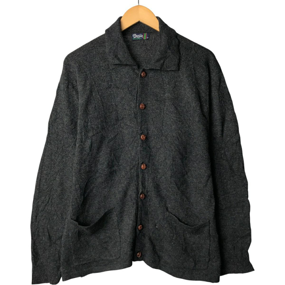 古着 GECCU 総柄 メリノウールニットセーター メンズL相当 /eaa585569  