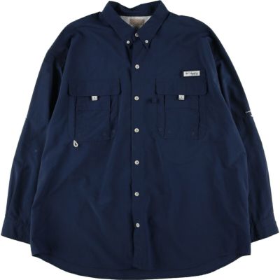 古着 コロンビア Columbia BAHAMA PFG OMNI-SHADE ボタンダウン 長袖 