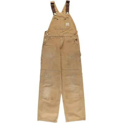 Carhartt ダブルニーオーバーオール ●アメリカ古着（商品番号55103） 古着 00年代 カーハート Carhartt ダブルニー ダック オーバーオール