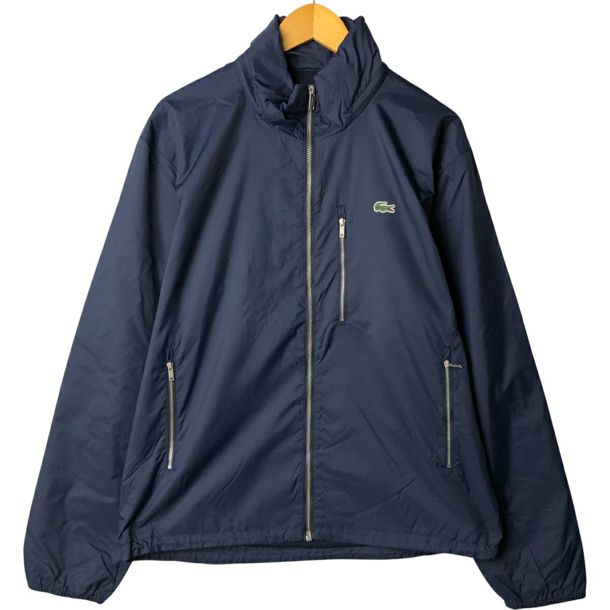 古着 ラコステ LACOSTE チェック柄 リバーシブル ブルゾン メンズL相当