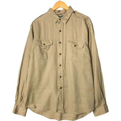 国内正規品 POLO RALPH LAUREN 長袖シャツ ミリタリー 古着 ラルフローレン Ralph Lauren POLO by Ralph Lauren ミリタリー