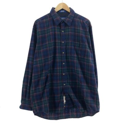 古着 ペンドルトン PENDLETON LODGE SHIRT チェック柄 ウールシャツ