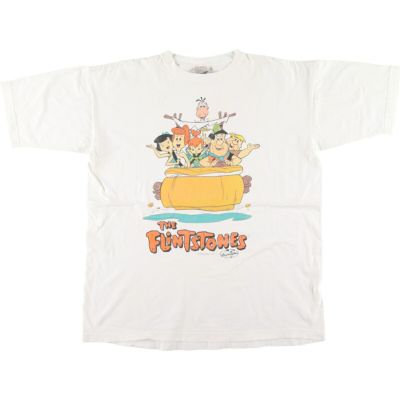 古着 ビッグサイズ 90年代 GALAXY THE FLINTSTONES 原始家族フリントストーン キャラクタープリントTシャツ メンズXXXXL /eaa431525 【中古】 【240407】 ss2503_30