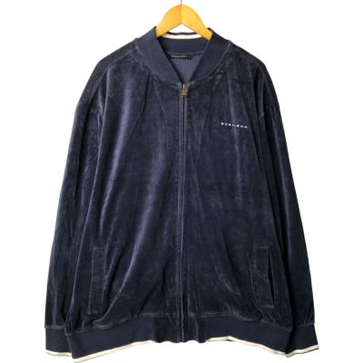 古着 ステューシー STUSSY ベロアジャージ トラックジャケット